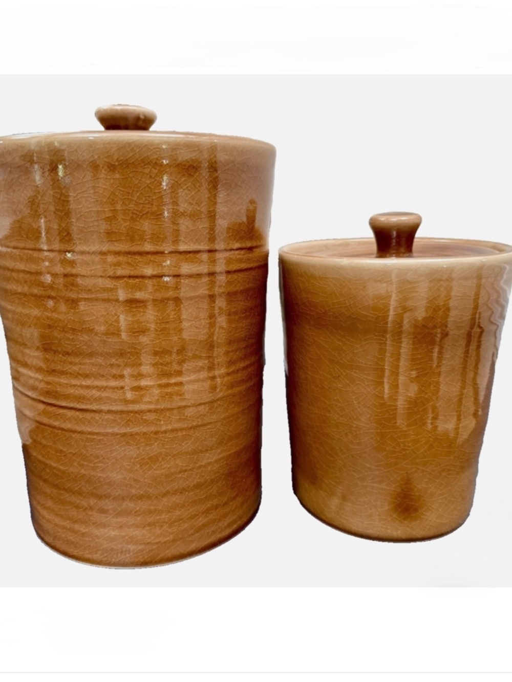 Rare! Simon Pearce Belmont Ceramic Canister